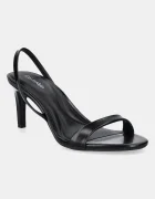 CALVIN KLEIN Кожени сандали HEEL D'ORSAY SANDAL 70 - BRUSH L