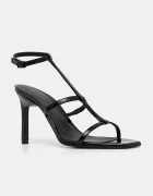 CALVIN KLEIN Кожени сандали HEEL GLADI SANDAL 90 PAT