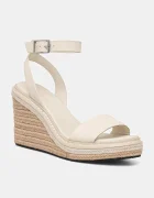 CALVIN KLEIN Кожени сандали WEDGE SANDAL 70 - HE