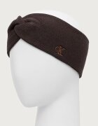 CALVIN KLEIN лента за глава дамска с вискоза кафява LV04F8019G