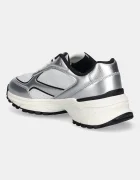 CALVIN KLEIN Маратонки HIKE RUNNER LACE UP MESH MIX MET в сиво YW0YW02063