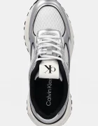 CALVIN KLEIN Маратонки HIKE RUNNER LACE UP MESH MIX MET в сиво YW0YW02063