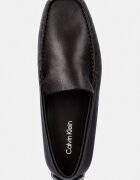 CALVIN KLEIN мокасини мъжки кожени DRIVER PENNY EMBL LTH кафяви HM0HM02085