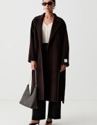 CALVIN KLEIN палто дамско с вълна кафяво LV044G509G