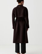 CALVIN KLEIN палто дамско с вълна кафяво LV044G509G