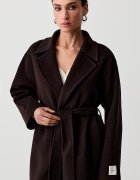 CALVIN KLEIN палто дамско с вълна кафяво LV044G509G