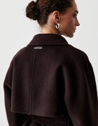 CALVIN KLEIN палто дамско с вълна кафяво LV044G509G