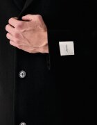CALVIN KLEIN палто мъжко с мериносова вълна черно LV04LH444G