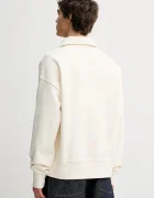 CALVIN KLEIN Памучен суичър мъжки в бежово с апликация LV14LE202G