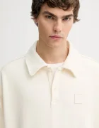 CALVIN KLEIN Памучен суичър мъжки в бежово с апликация LV14LE202G