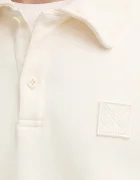 CALVIN KLEIN Памучен суичър мъжки в бежово с апликация LV14LE202G