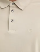 CALVIN KLEIN Памучна блуза с дълги ръкави в бордо с изчистен дизайн LV040EM909