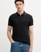 CALVIN KLEIN Памучна тениска с яка