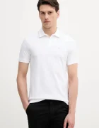 CALVIN KLEIN Памучна тениска с яка