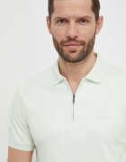 CALVIN KLEIN Памучна тениска с яка