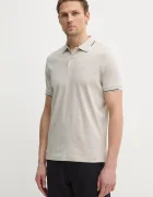 CALVIN KLEIN Памучна тениска с яка