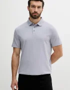 CALVIN KLEIN Памучна тениска с яка