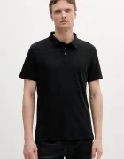 CALVIN KLEIN Памучна тениска с яка