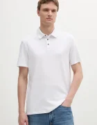 CALVIN KLEIN Памучна тениска с яка