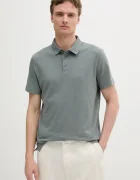 CALVIN KLEIN Памучна тениска с яка