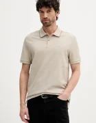 CALVIN KLEIN Памучна тениска с яка