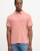 CALVIN KLEIN Памучна тениска с яка