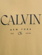 CALVIN KLEIN Памучна тениска в бежово с принт LV04RE807G