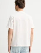 CALVIN KLEIN Памучна тениска в бежово с принт LV04RE832G