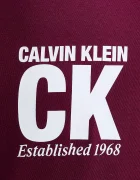 CALVIN KLEIN Памучна тениска в бордо с принт LV04RE819G