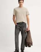 CALVIN KLEIN Памучна тениска в бяло с изчистен дизайн LV04LB275G