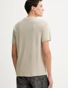 CALVIN KLEIN Памучна тениска в бяло с изчистен дизайн LV04LB275G