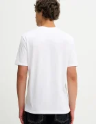 CALVIN KLEIN Памучна тениска в бяло с принт LV04RE807G