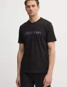 CALVIN KLEIN Памучна тениска в черно с принт K10K114169