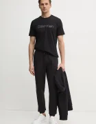 CALVIN KLEIN Памучна тениска в черно с принт K10K114169