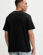 CALVIN KLEIN Памучна тениска в черно с принт LV04RD822G