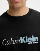 CALVIN KLEIN Памучна тениска в черно с принт LV04RD822G
