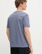 CALVIN KLEIN Памучна тениска в синьо с десен K10K111346