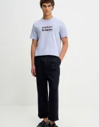 CALVIN KLEIN Памучна тениска в синьо с принт LV04RE821G