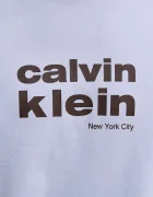 CALVIN KLEIN Памучна тениска в синьо с принт LV04RE821G