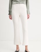 CALVIN KLEIN панталон дамски с вискоза бежов с висока талия LV044F204G
