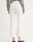 CALVIN KLEIN панталон дамски с вискоза бежов с висока талия LV044F204G
