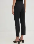 CALVIN KLEIN панталон дамски с вискоза черен с висока талия LV044B690G