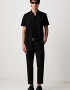 CALVIN KLEIN панталон мъжки от памук с еластан черен LV04LH610G