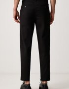 CALVIN KLEIN панталон мъжки от памук с еластан черен LV04LH610G
