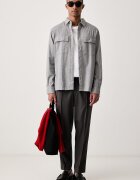 CALVIN KLEIN панталон мъжки с вълна сив LV04LH607G
