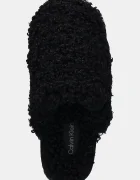 CALVIN KLEIN Пантофи CLOSE SLIPPER FUR в черно YW0YW01975