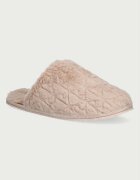CALVIN KLEIN пантофи дамски HOME SLIPPER FUR AOP бежови HW0HW03218