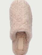 CALVIN KLEIN пантофи дамски HOME SLIPPER FUR AOP бежови HW0HW03218