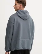 Calvin Klein Performance Суичър мъжки в сиво с качулка с принт LVGMF5W308