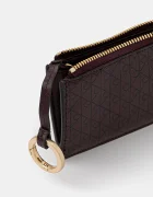 CALVIN KLEIN портфейл дамски от имитация на кожа бордо LV04F1084G